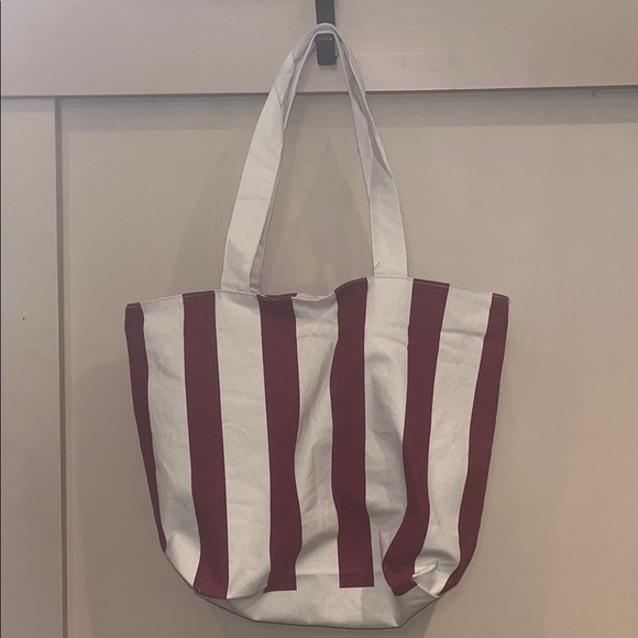 Leeds large political Striped Tote Bag with Logo, OS like new - Picture 8 of 10